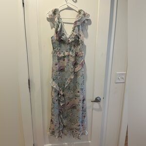 ASTR THE LABEL
Tempest Floral Ruffle Midi Dress
Color: Ivory-Lilac Floral / M